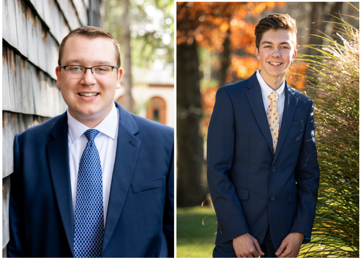 Garrett Pratt, left, was named Utica University's Class of 2025 valedictorian. Jack Hrustich III, right, was named salutatorian. Photos courtesy of Utica University.
